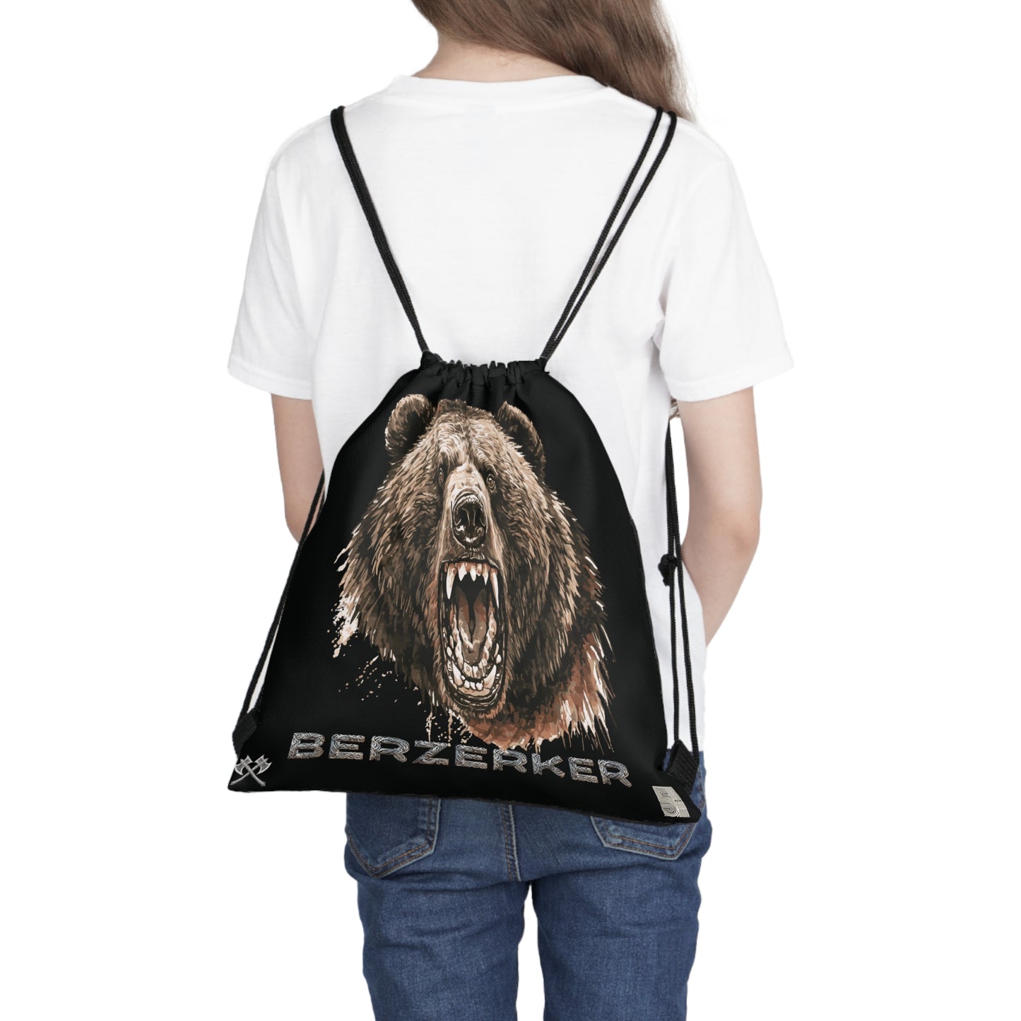 Viking Berserker Drawstring Bag